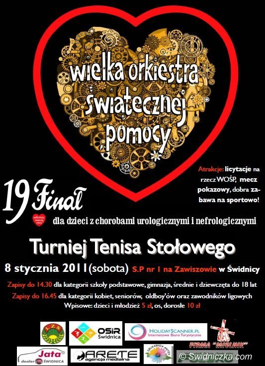 Świdnica: Turniej tenisa stołowego w ramach WOŚP