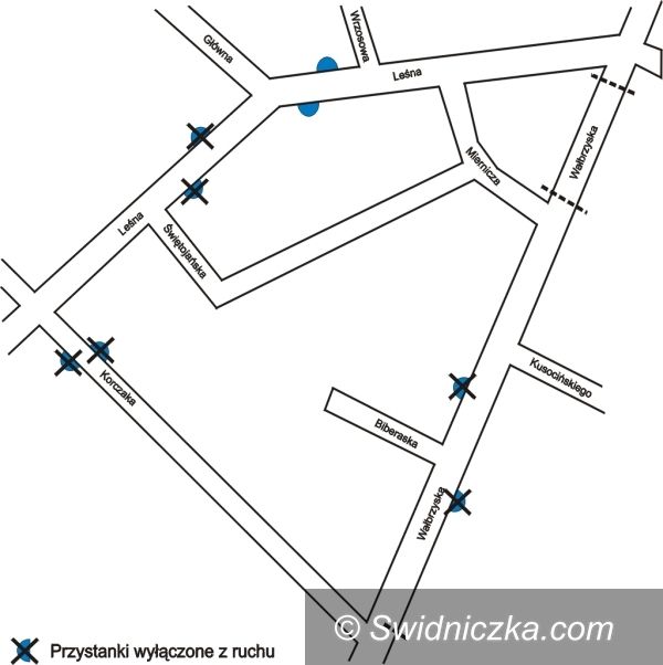 Świdnica: Po apelu pacjentów przystanki zastępcze w nowych miejscach
