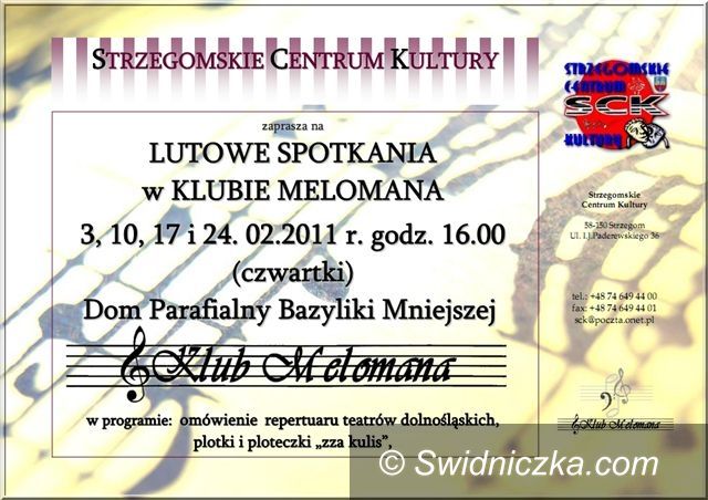 Strzegom: Melomani szykują się na czwartki