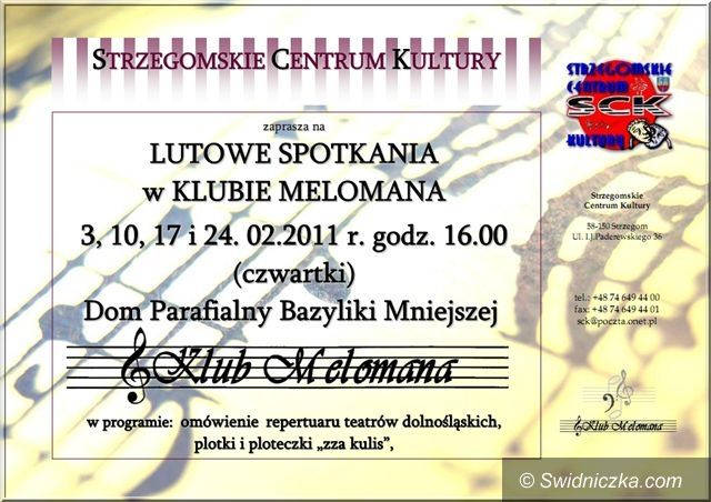 Strzegom: Melomani szykują się na czwartki