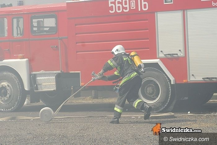 Świdnica: Pożar przed świtem na Zarzeczu