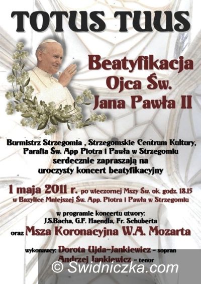 Strzegom: Strzegomianie dla Ojca Świętego