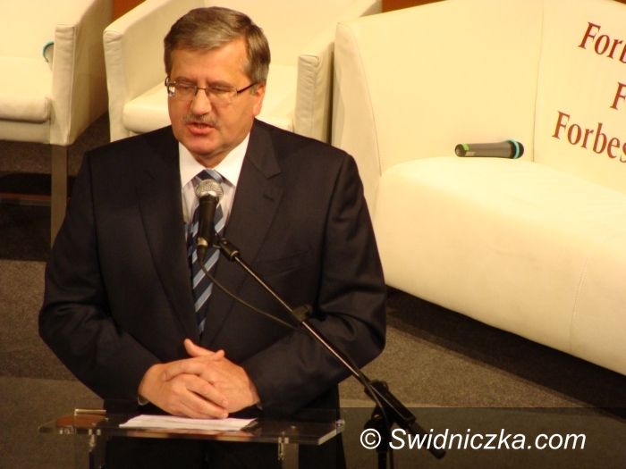 Świdnica: Bronisław Komorowski w Świdnicy: Samorząd to fundament państwa