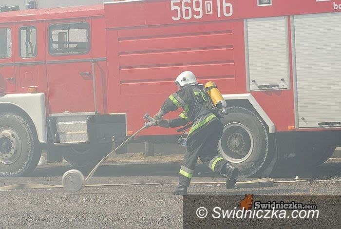 powiat świdnicki: Jedna doba, dwa pożary