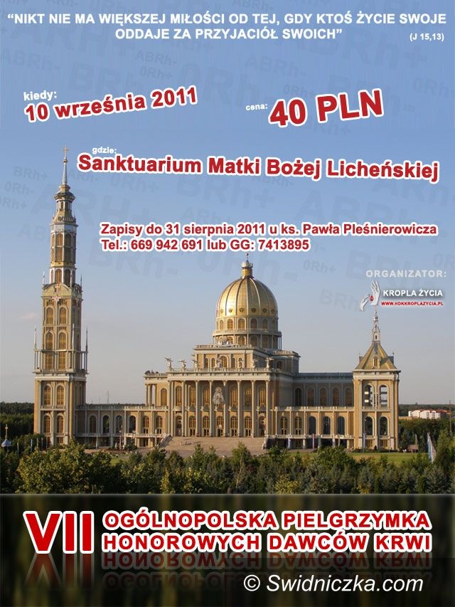 Świdnica: Krwiodawcy jadą do Lichenia