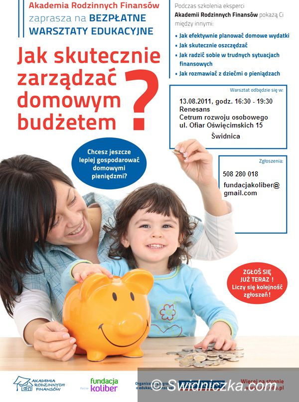Świdnica: Naucz się dobrze zarządzać domowym budżetem