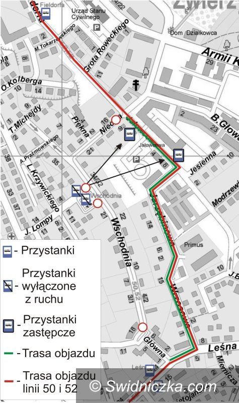 Świdnica: Ulica Wschodnia będzie zamknięta