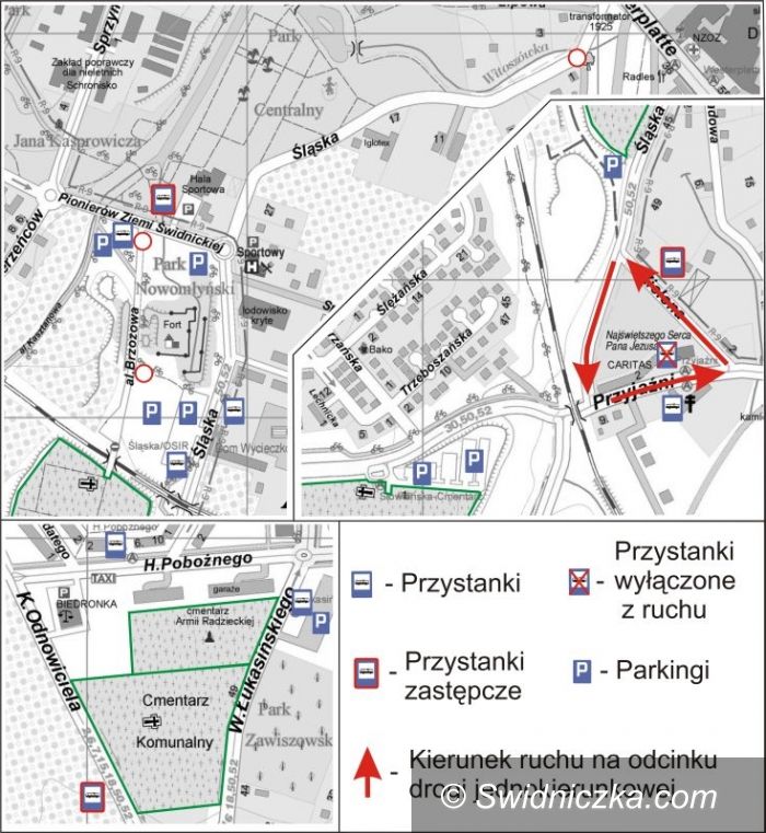 Świdnica: Komunikacja przed dniem Wszystkich Świętych