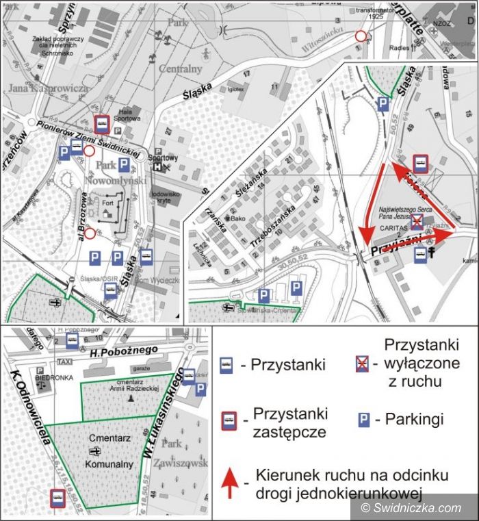 Świdnica: Komunikacja przed dniem Wszystkich Świętych