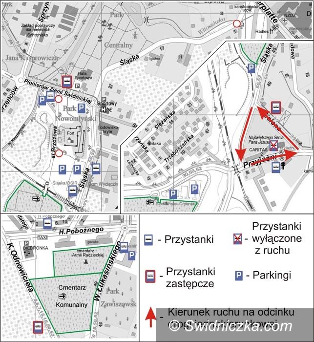 Świdnica: Komunikacja przed dniem Wszystkich Świętych