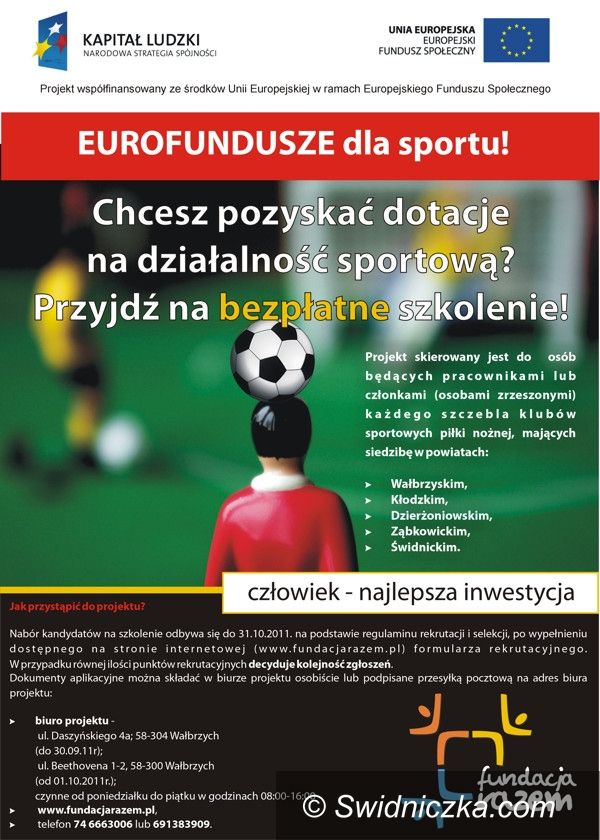 Świdnica/Region: Został jeszcze tylko jeden dzień na zgłoszenie