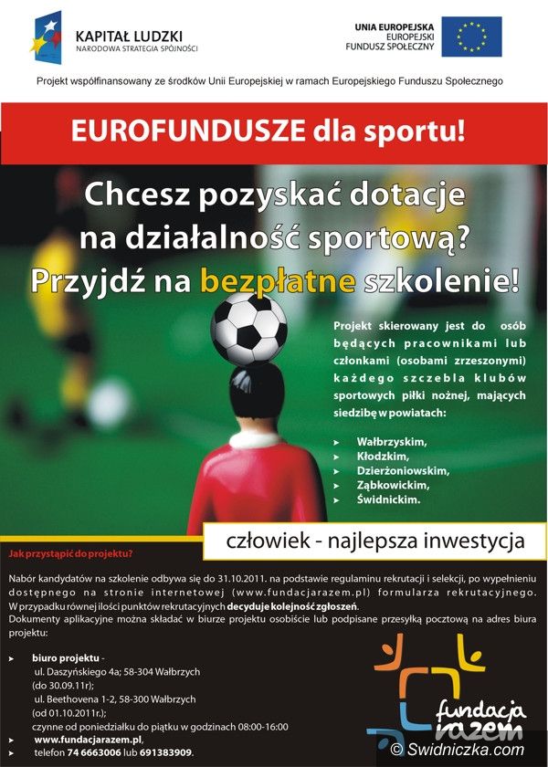 Świdnica/Region: Został jeszcze tylko jeden dzień na zgłoszenie
