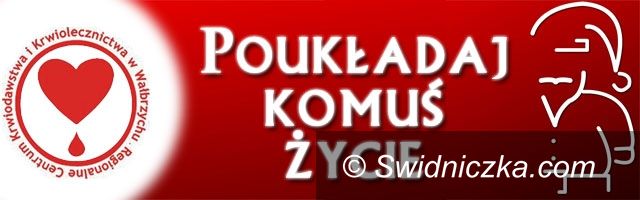 Świdnica: "Kropla życia" zaprasza do dzielenia się krwią