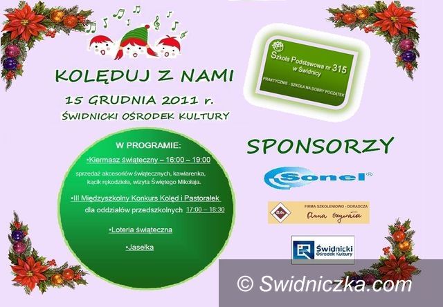 Świdnica: Kolęduj z SP 315 podczas Jarmarku Bożonarodzeniowego!