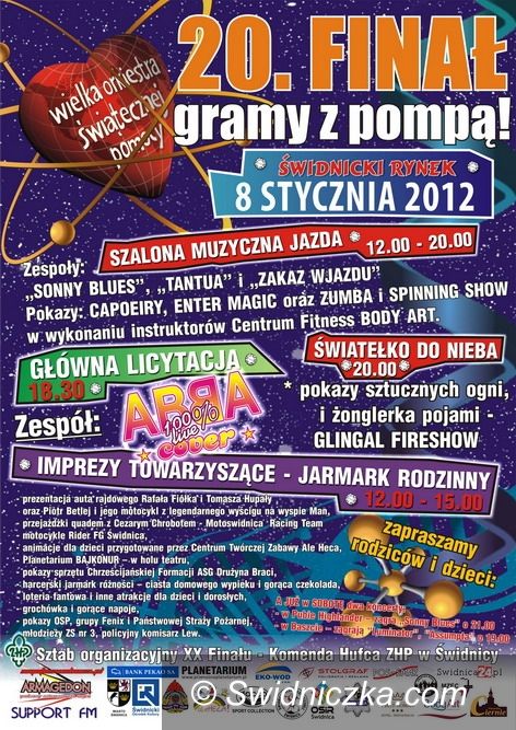 Świdnica: Gramy z pompą–program świdnickiego finału WOŚP