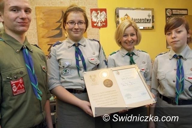 Gmina Świdnica: Harcerze z czterolistną koniczyną