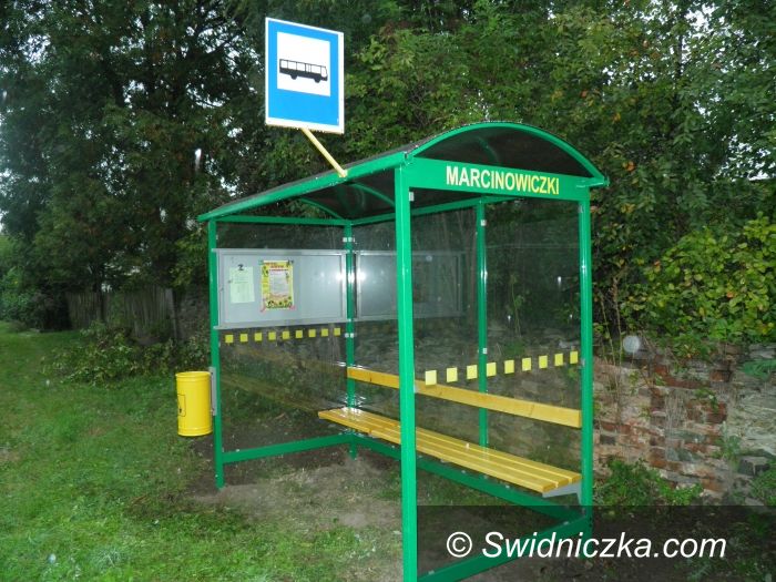 Gmina Żarów: Nowa tablica promocyjna i namiot dla Marcinowiczek