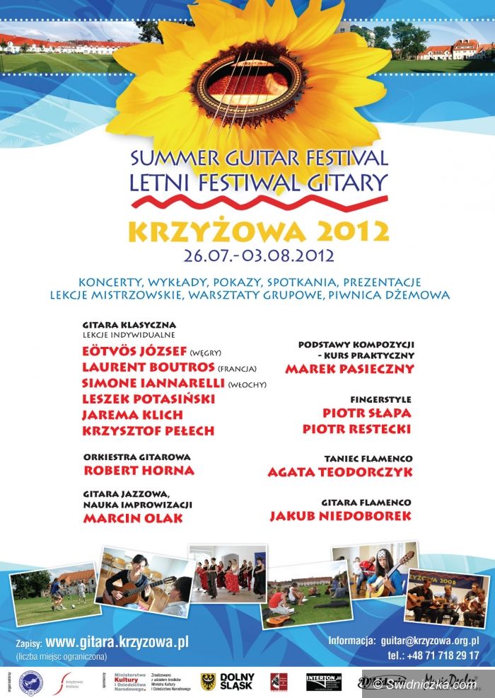 Region: POD NASZYM PATRONATEM: Letni Festiwal Gitary w Krzyżowej