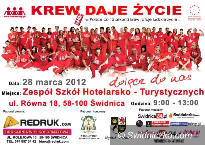 Świdnica: Krew daje życie– Zostań krewniakiem!