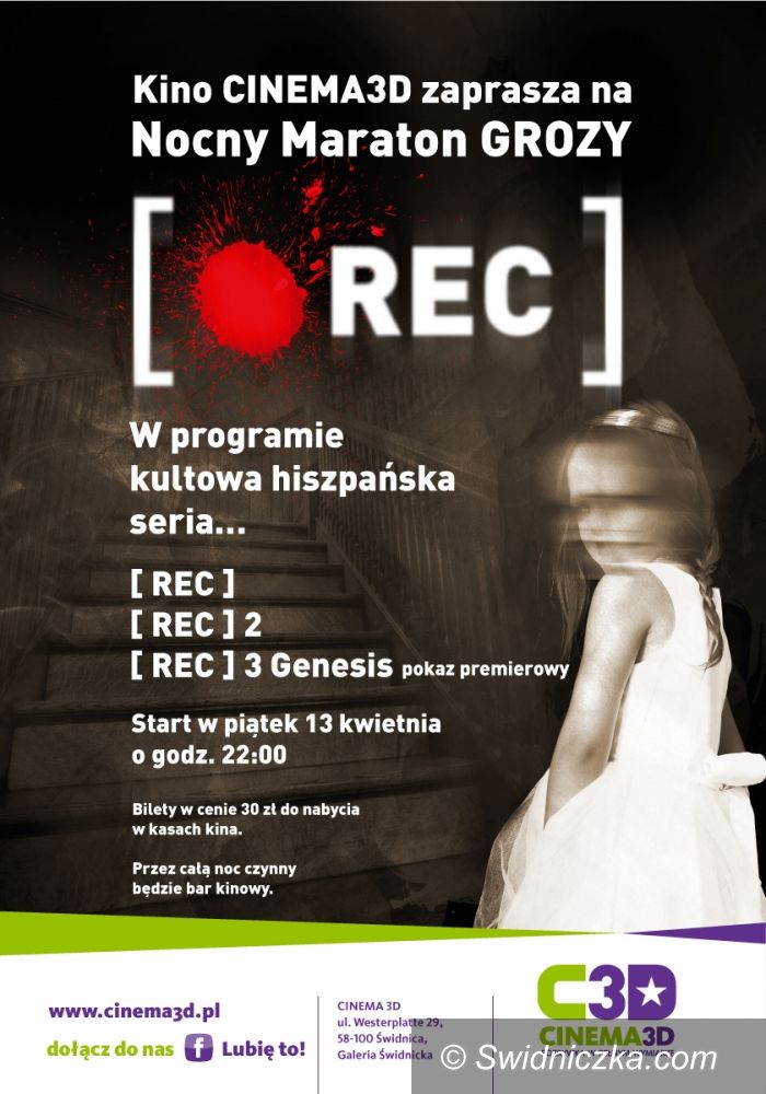 Świdnica: Maraton grozy w Cinema3D