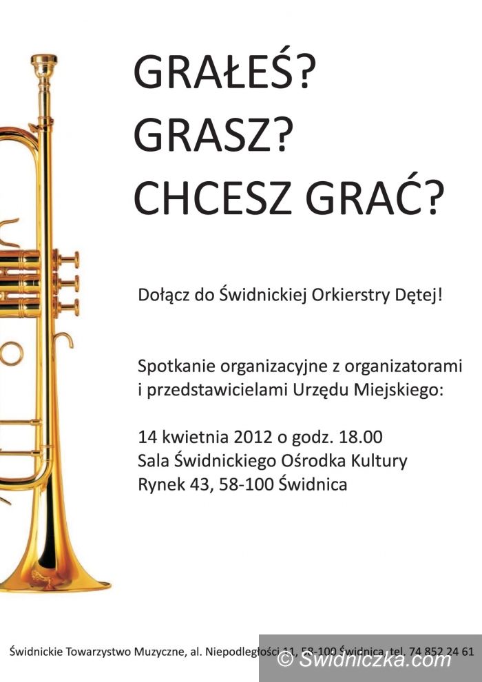 Świdnica: Chcesz być muzykiem? Dołącz do orkiestry dętej!