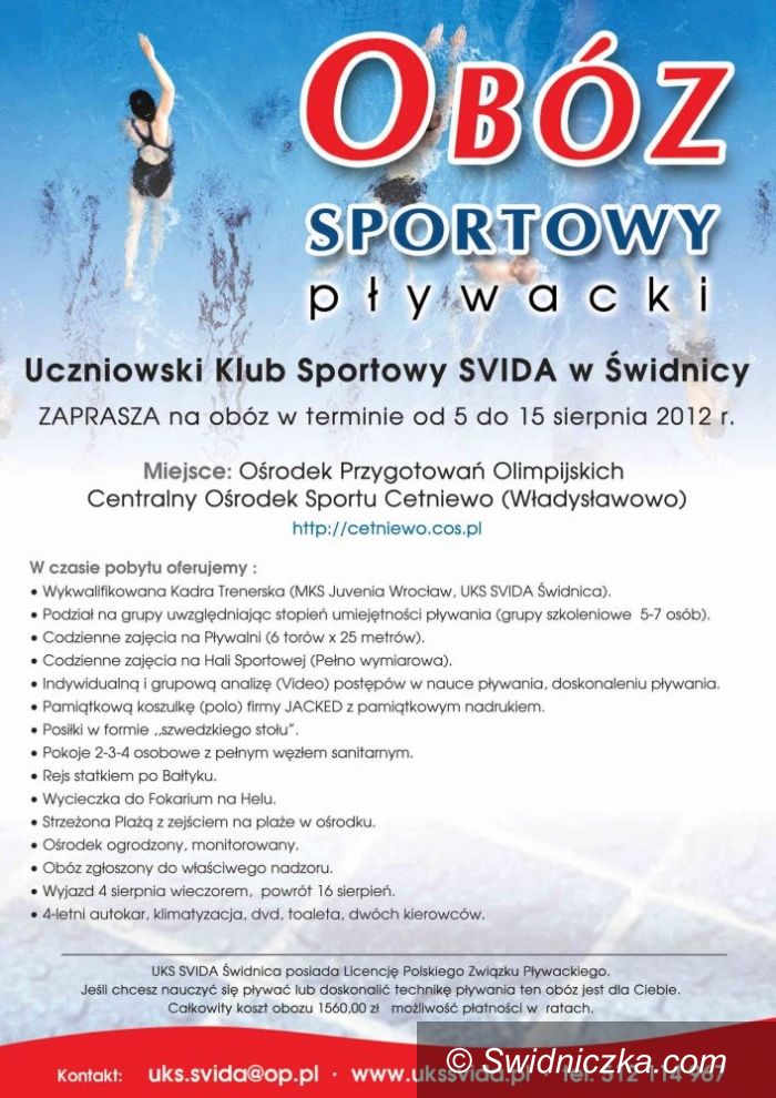 Cetniewo: Pływacki obóz w Cetniewie