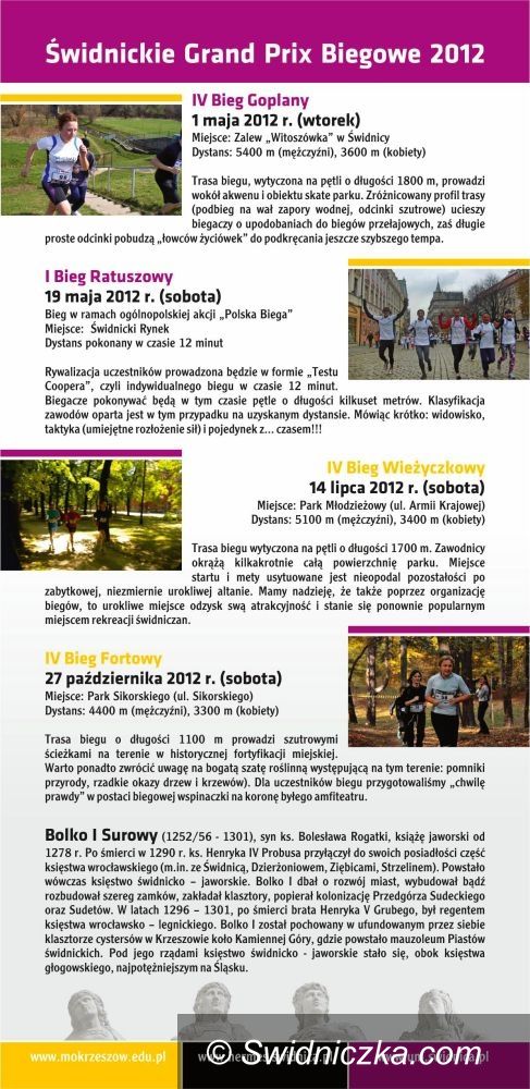 Świdnica: Spróbuj swoich sił w Biegu Goplany