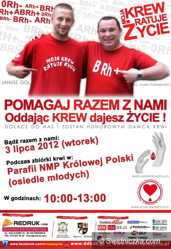 Świdnica: Drogocenna krew nadal potrzebna