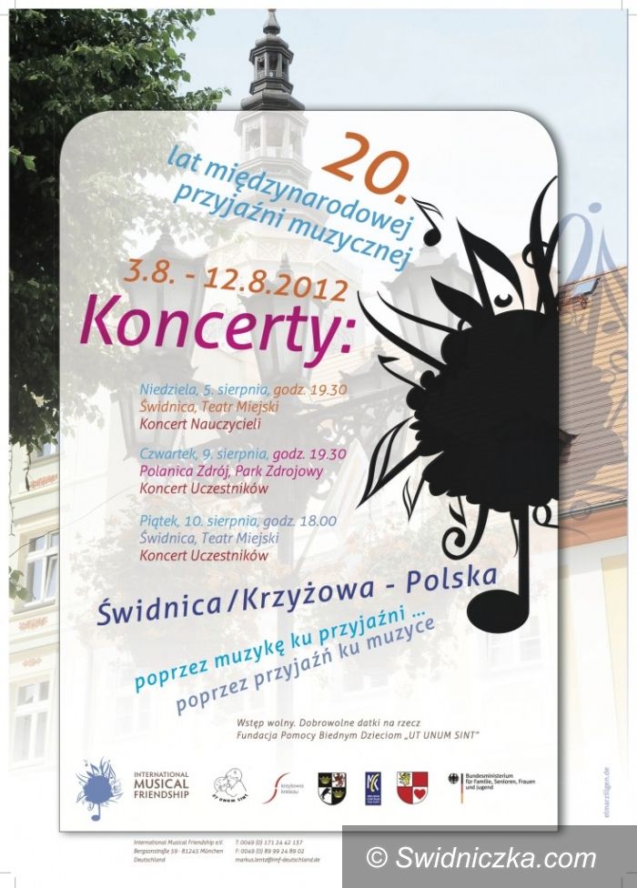 Świdnica: Jubileusz 20–lecia Międzynarodowej Przyjaźni Muzycznej w Krzyżowej i w Świdnicy