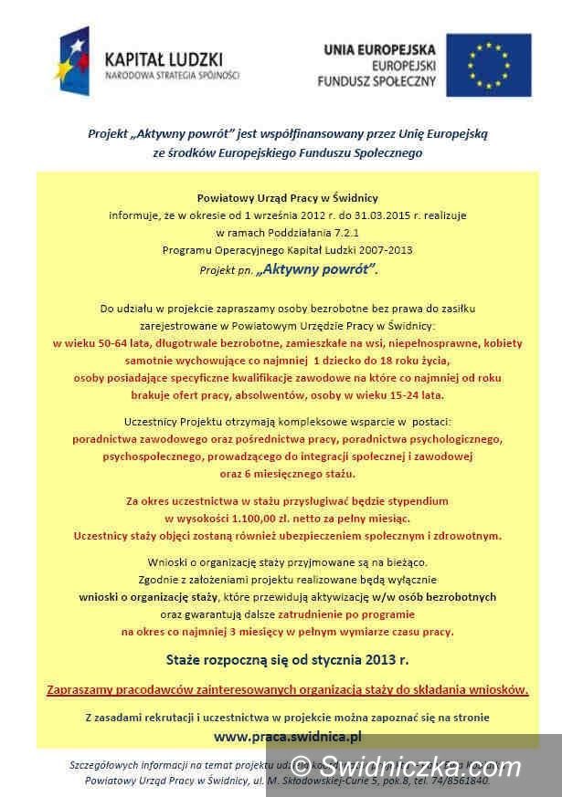 Region: „Aktywny powrót” dla bezrobotnych