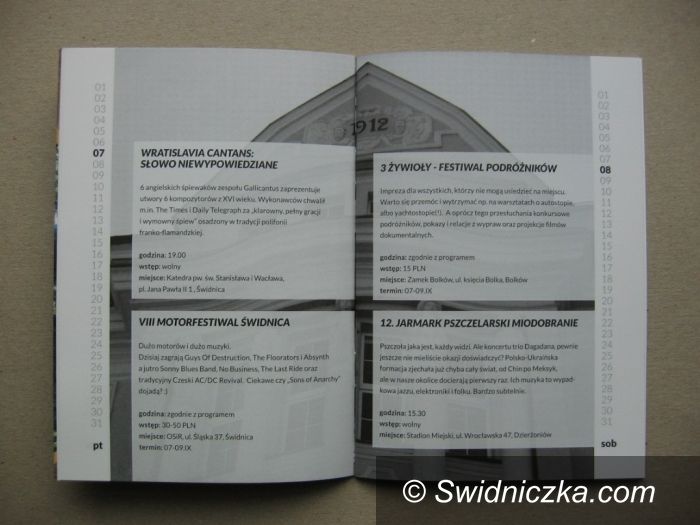 Świdnica: Pierwszy numer przewodnika kulturalno–rozrywkowego 074