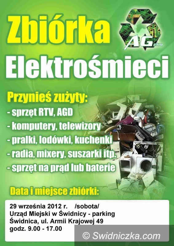 Świdnica: Kolejna zbiórka elektrośmieci w Świdnicy