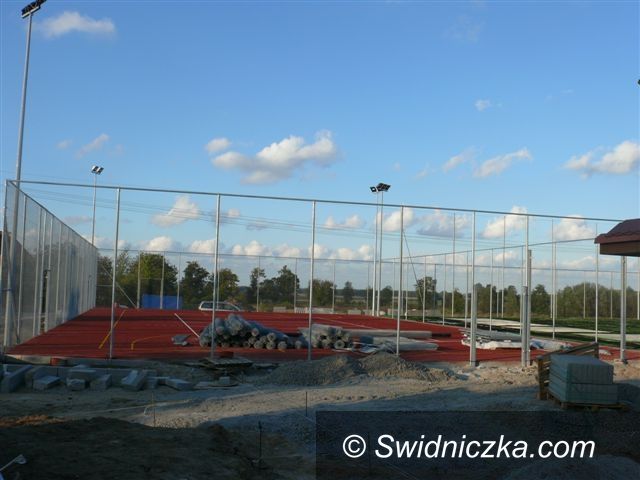 Jaroszów: Budowa Orlika w Jaroszowie weszła w kolejną fazę