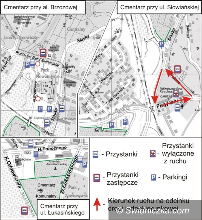 Świdnica: Komunikacja przed dniem Wszystkich Świętych