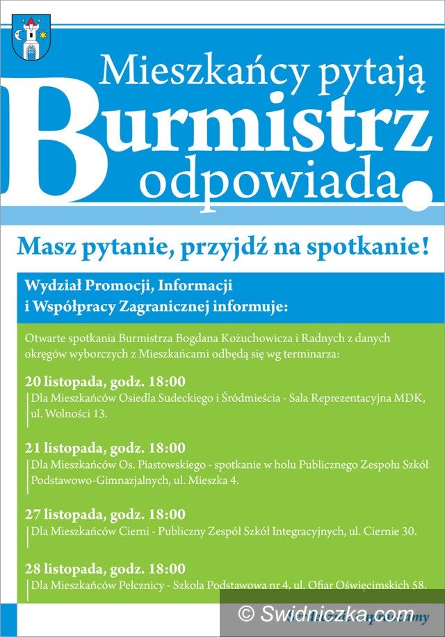 Świebodzice: Masz pytanie? – Burmistrz odpowie