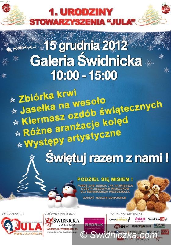 Świdnica: Pierwsze urodziny Stowarzyszenia „Jula” – zapraszamy do Galerii Świdnickiej