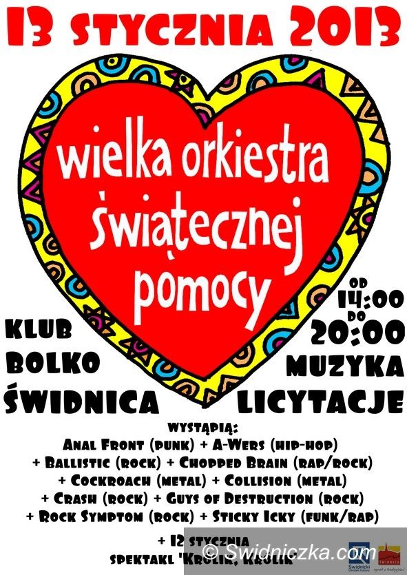 Świdnica: WOŚP w Świdnicy – Wieża Ratuszowa na licytację i wiele innych atrakcji