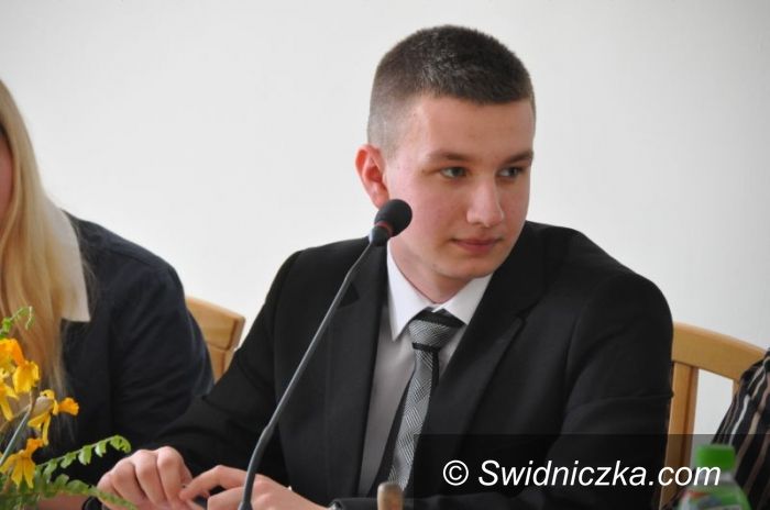 Gmina Świdnica: Nowy przewodniczący Młodzieżowej Rady Gminy Świdnica