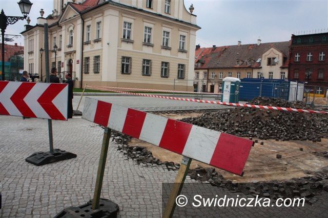 Świebodzice: Rynek rozkopany