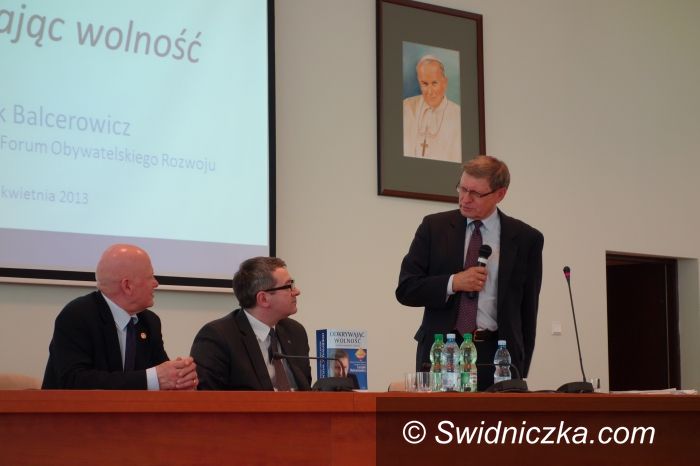 Świdnica: Spotkali się z profesorem Leszkiem Balcerowiczem