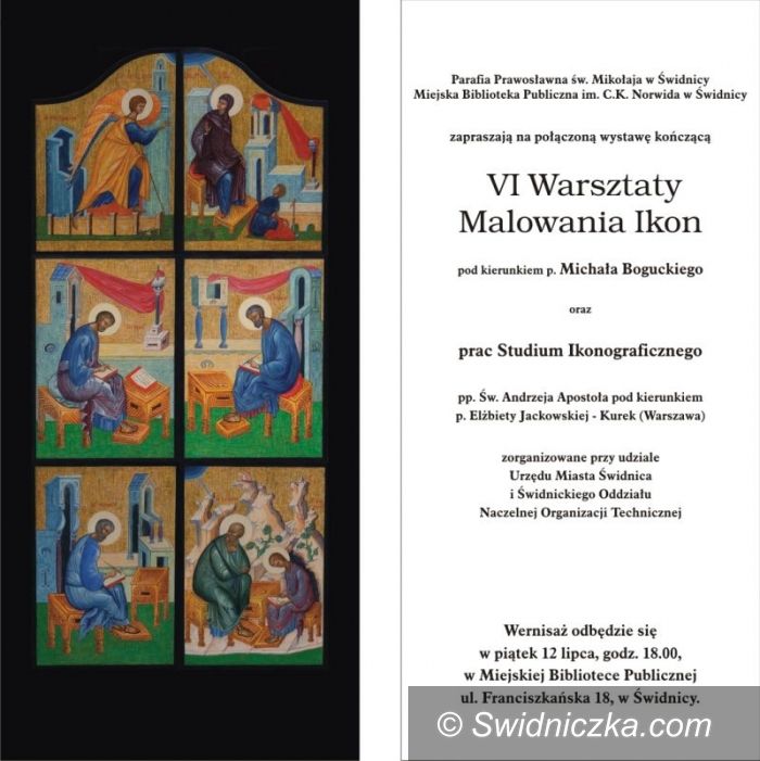 Świdnica: Dobiegają końca VI Warsztaty Malowania Ikon