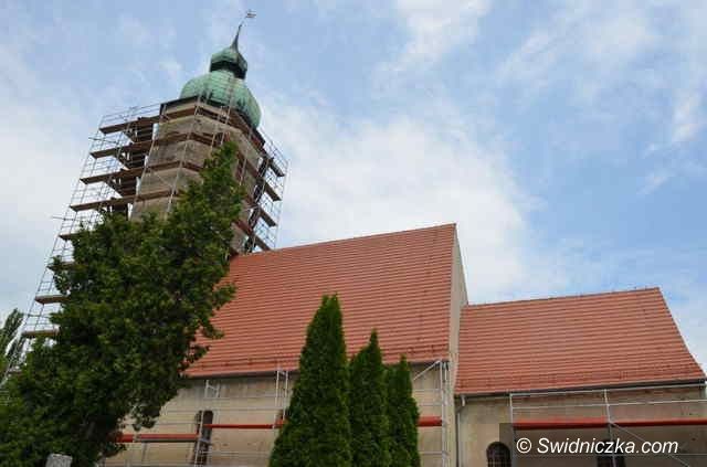 Rogoźnica: Rusztowanie już stoi