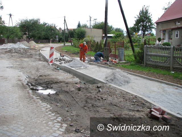 Marcinowice: Remont ul. Sportowej w Marcinowicach