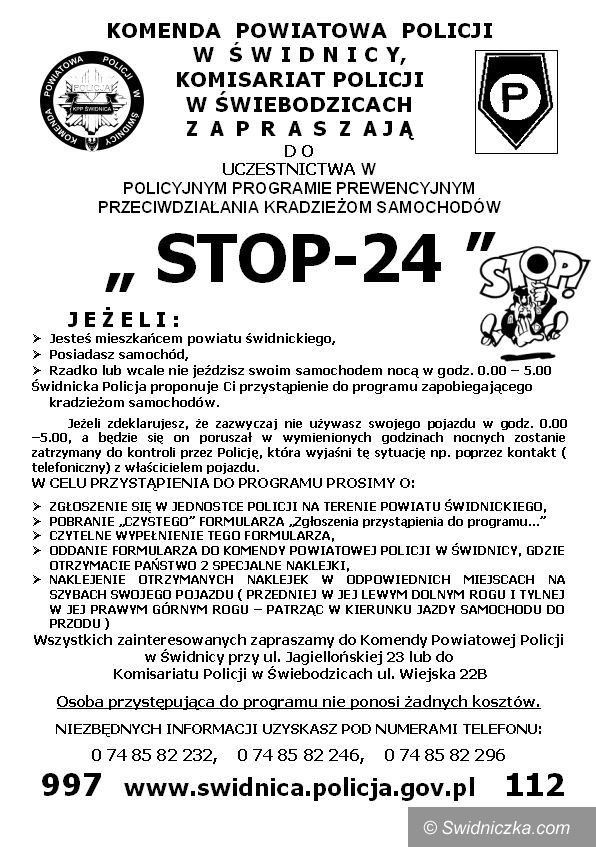 powiat świdnicki: STOP 24