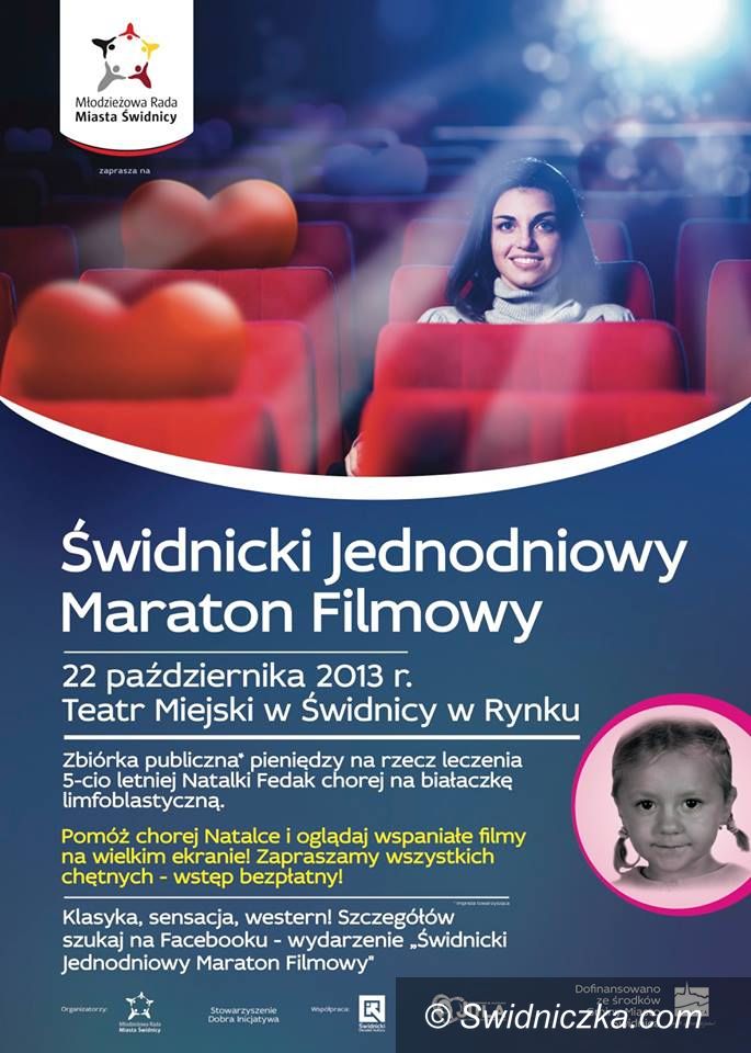 Świdnica: Zapraszamy na Świdnicki Jednodniowy Maraton Filmowy