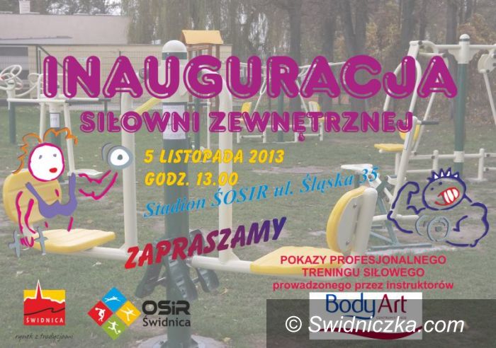 Świdnica: OSiR ma siłownię pod chmurką – we wtorek inauguracja