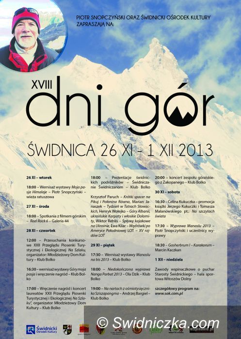 Świdnica: XVIII Dni Gór przed nami
