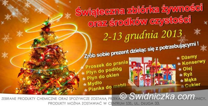 Świdnica: Świąteczna zbiórka darów dla samotnych
