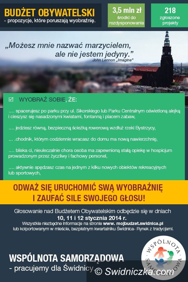 Świdnica: John Lennon „pomoże” w promocji budżetu obywatelskiego