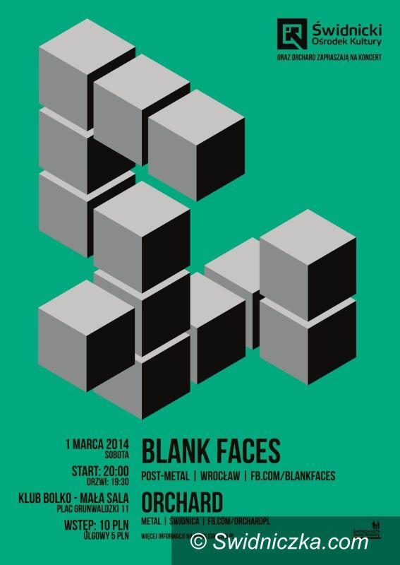 Świdnica: ŚOK i Orchard zapraszają na koncert Blank Faces